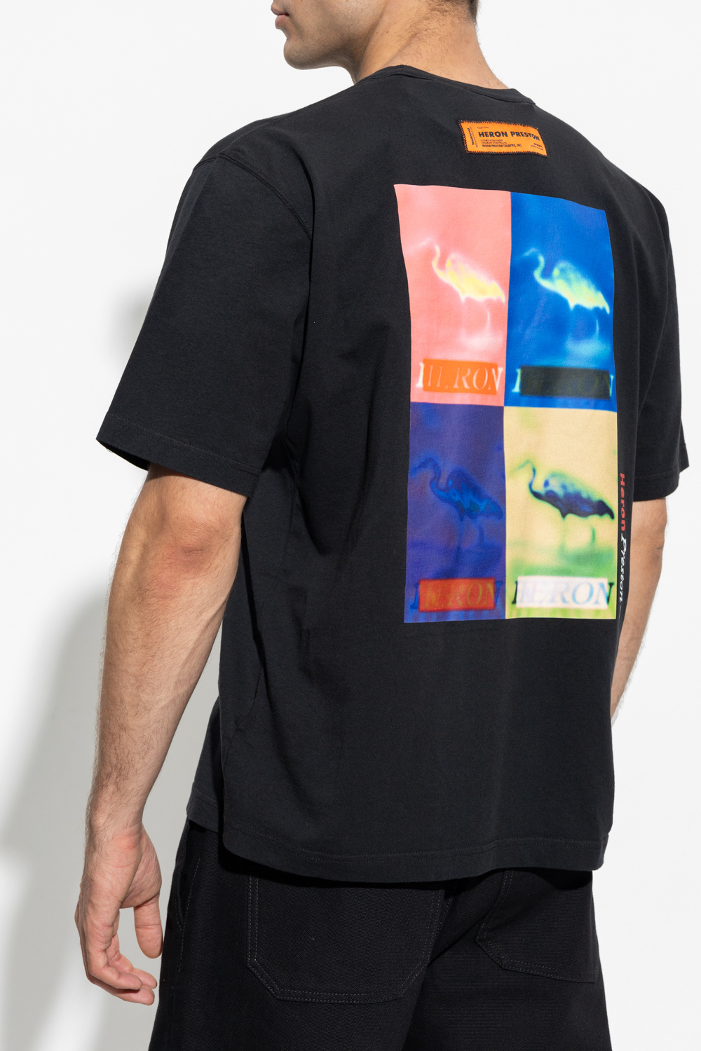 Black T-shirt with logo Heron Preston - Vitkac GB